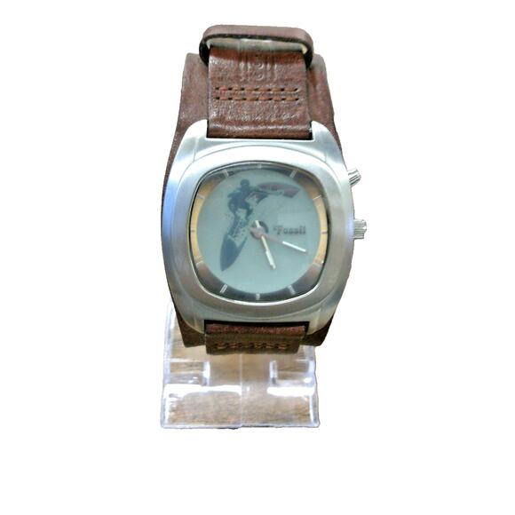 Vintage Fossil Big Tic JR-8293 Surfer Digital Animation Display Men's Watch - Picture 1 of 8
